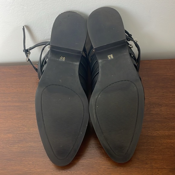 Steven By Steve Madden Leather Open Back Shoe Booties - Picture 4 of 7